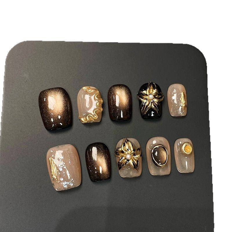 Luxurious Decorative Press-On Nail Tips