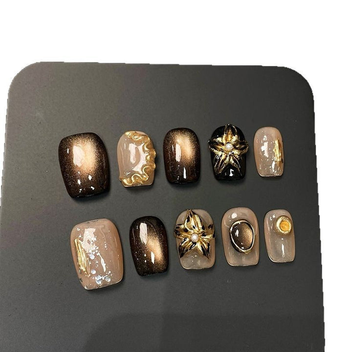 Luxurious Decorative Press-On Nail Tips