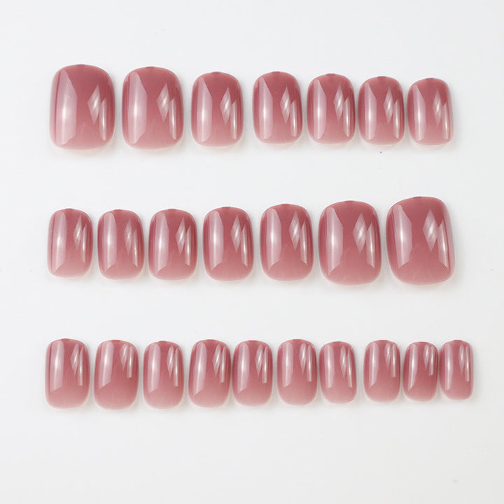 Minimalist Glossy Press-On Nail Set Stornfield