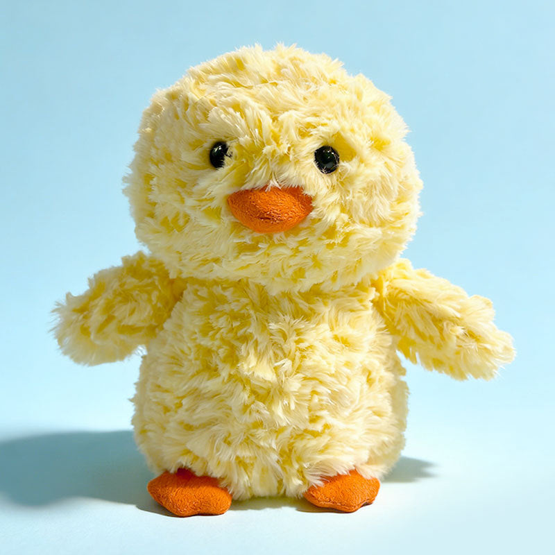 Plush Sitting Duck Soft Toy with Ultra-Soft Faux Fur and Bean-Fill Body Stornfield