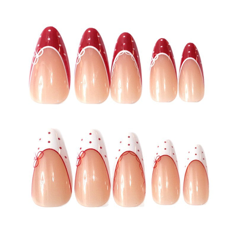 Artistic French Tip Nail Art Enhancements Stornfield