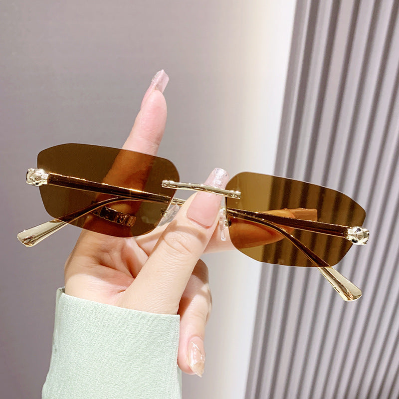 Women elegant half-frame sunglasses Stornfield