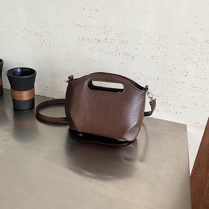 Stylish Faux Leather Mini Crossbody Bag