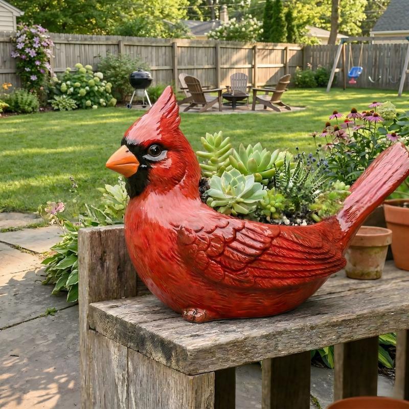 Decorative Bird Flower Pot Stornfield
