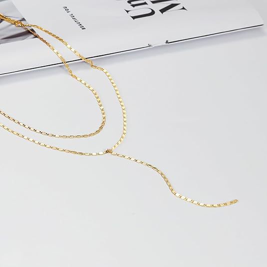 Layered Rhinestone Drop Necklace Stornfield