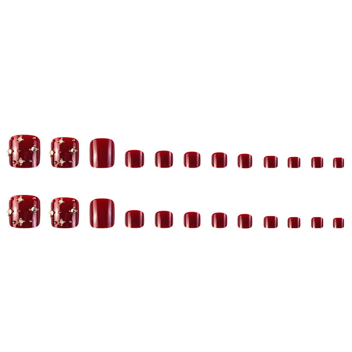 Nail art set with elegant design and glitter accents Stornfield