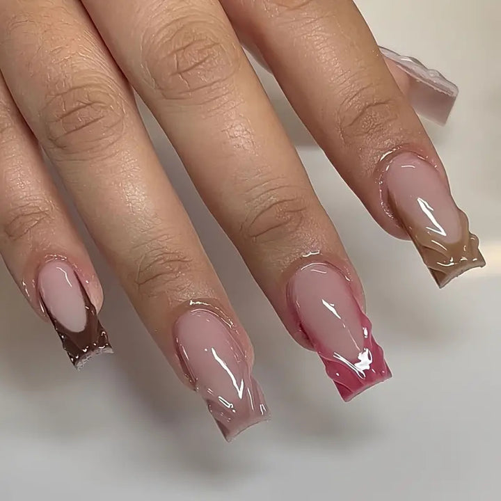 Artistic Ombre Press-On Nail Set Stornfield