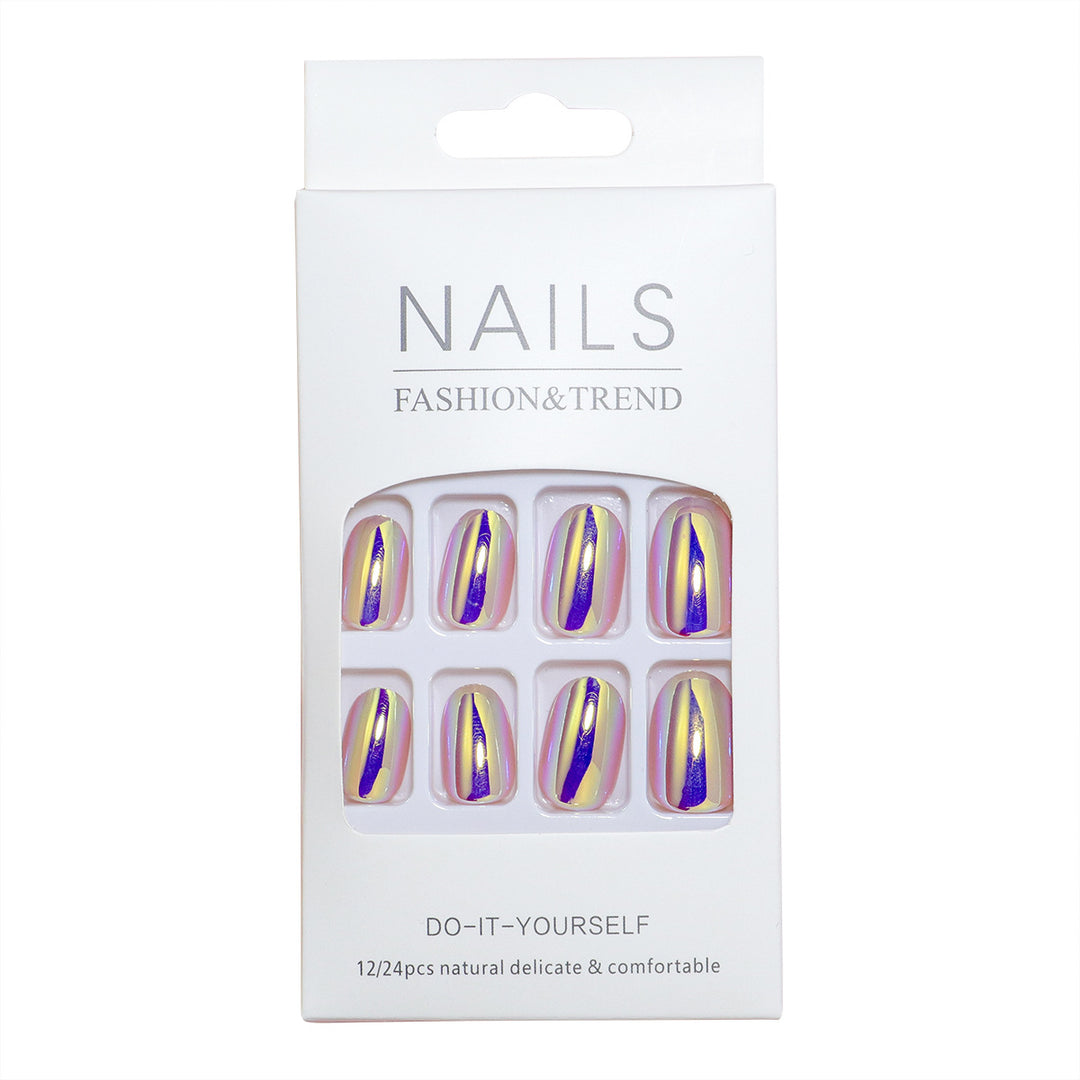 Premium Mirror Finish Press-On Nail Set Stornfield