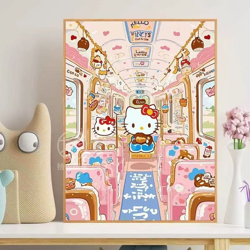 Hello Kitty-Themed Whimsical Wall Art Stornfield