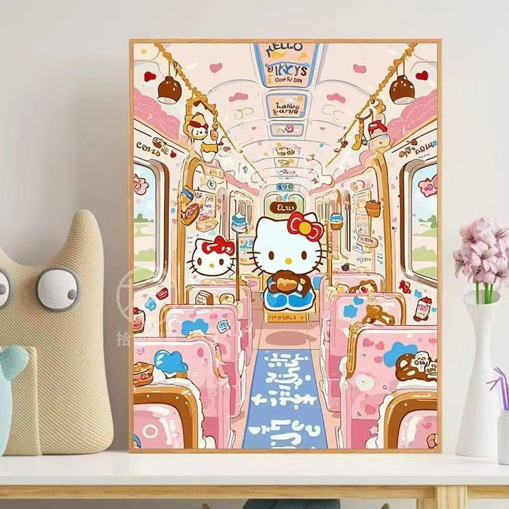 Hello Kitty-Themed Whimsical Wall Art Stornfield