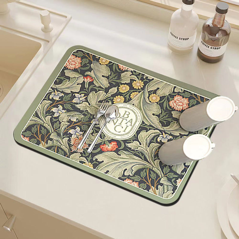 Floral Decorative Kitchen Mat Stornfield