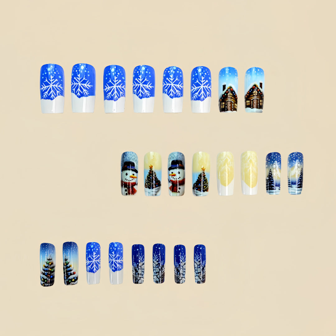 Festive Winter-Themed Nail Art Stornfield