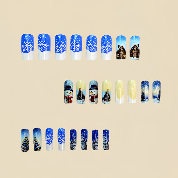 Festive Winter-Themed Nail Art Stornfield