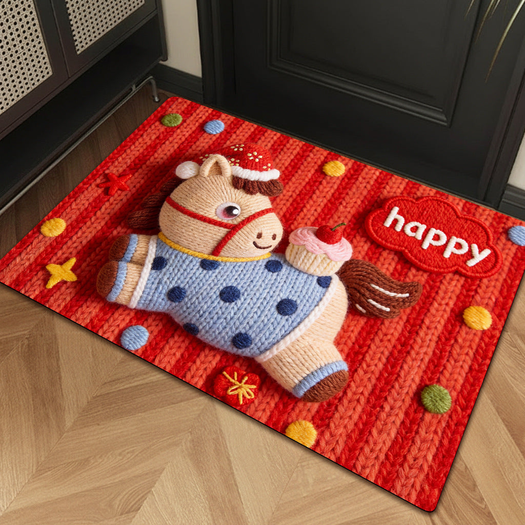 Playful Cartoon Unicorn Bath Mat Stornfield