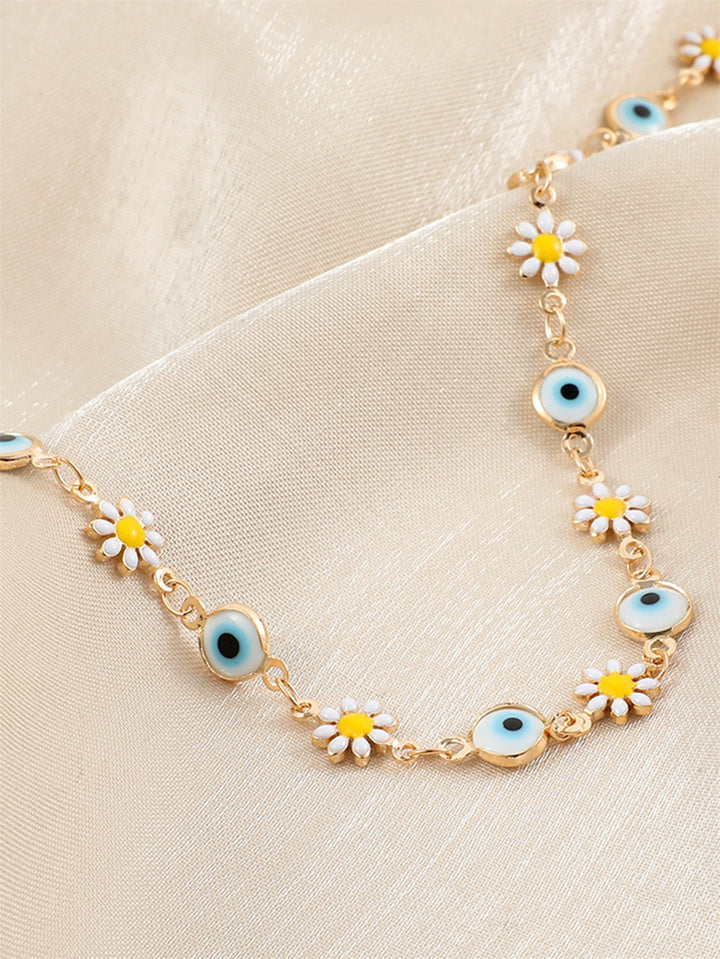 Flower and Eye Charm Bracelet Stornfield