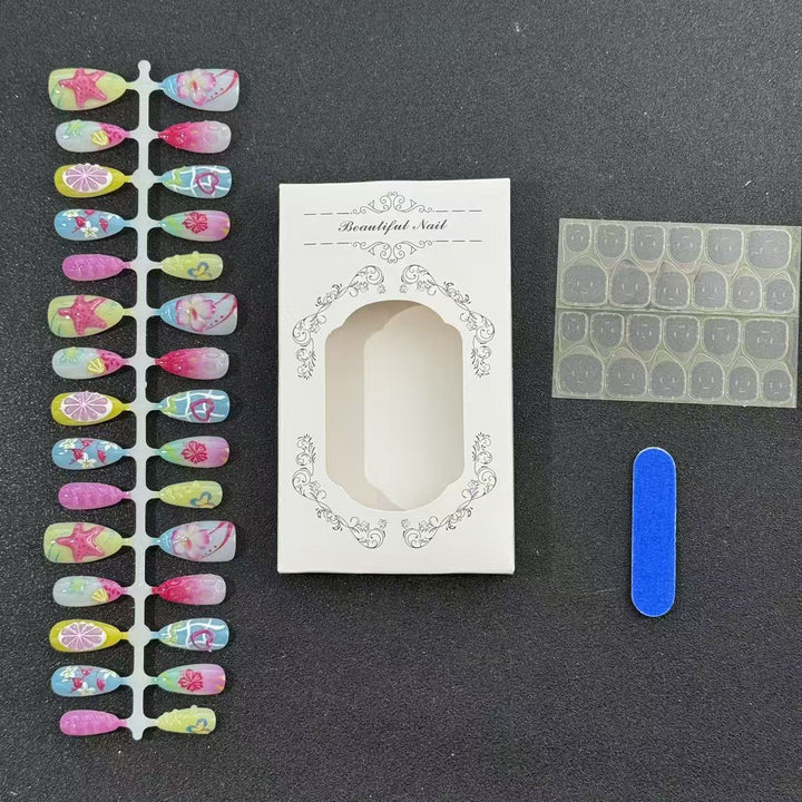 Artistic Themed Press-On Nail Tips Stornfield