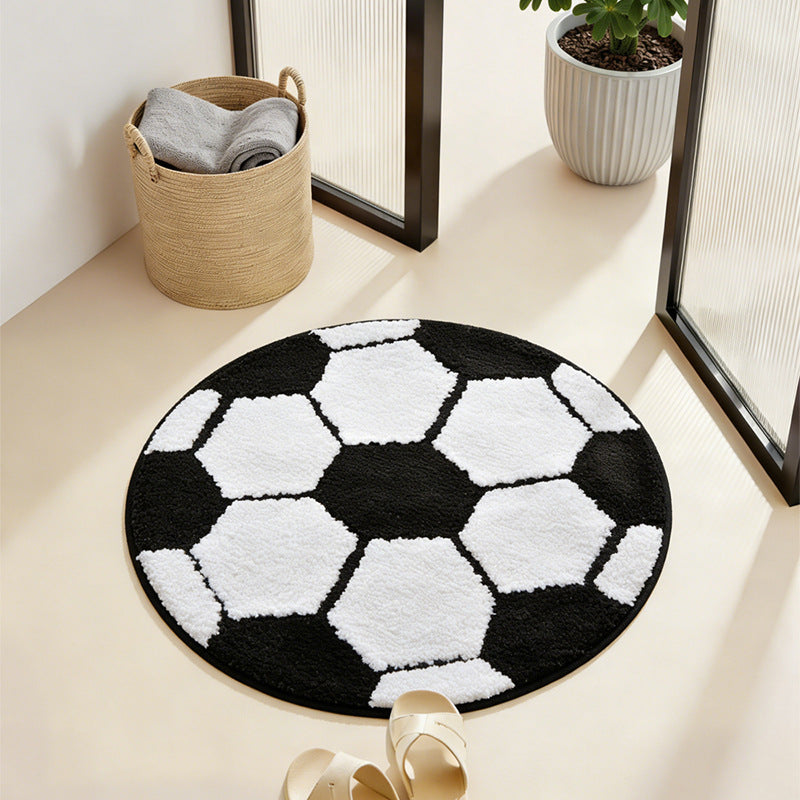 Soccer Theme Bath Mat Stornfield