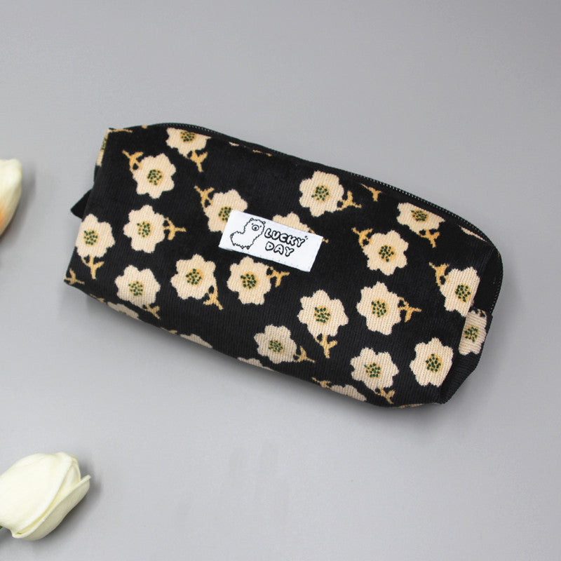 Checked Pattern Zippered Pencil Case Stornfield