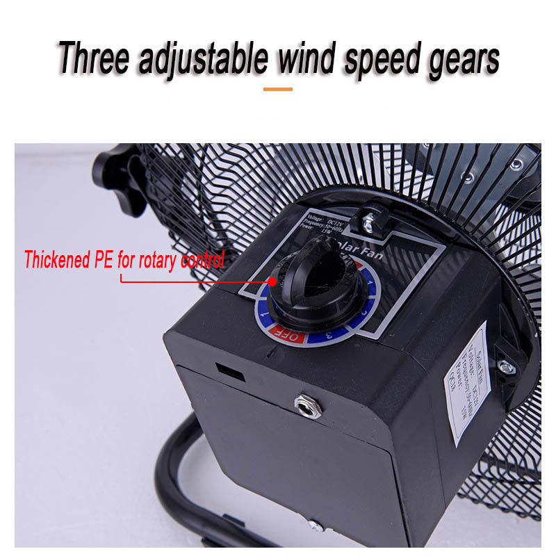 Women's Portable Solar Floor Fan with Silent Operation Stornfield