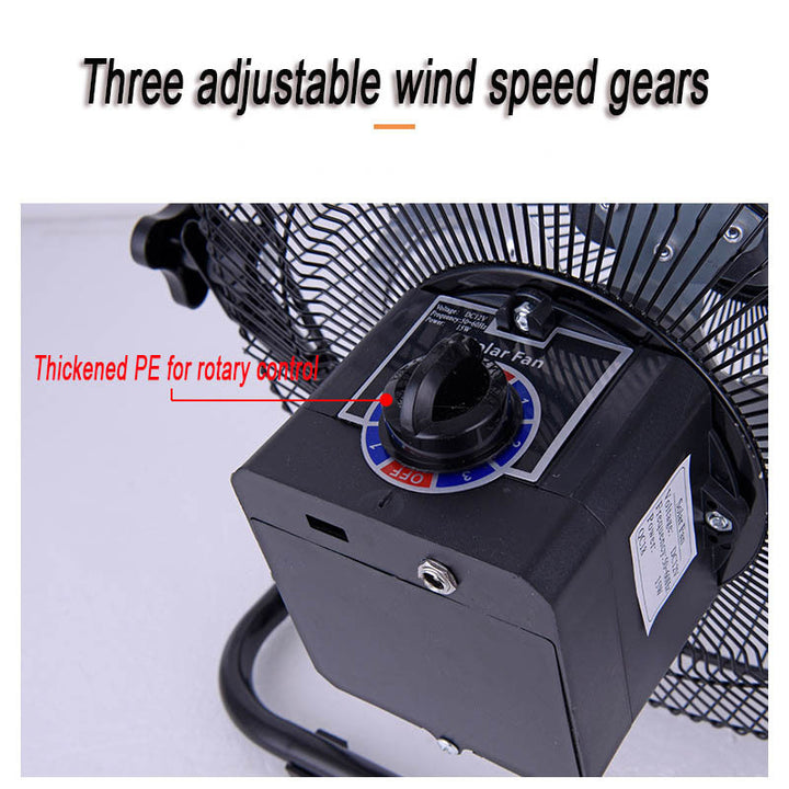 Women's Portable Solar Floor Fan with Silent Operation Stornfield