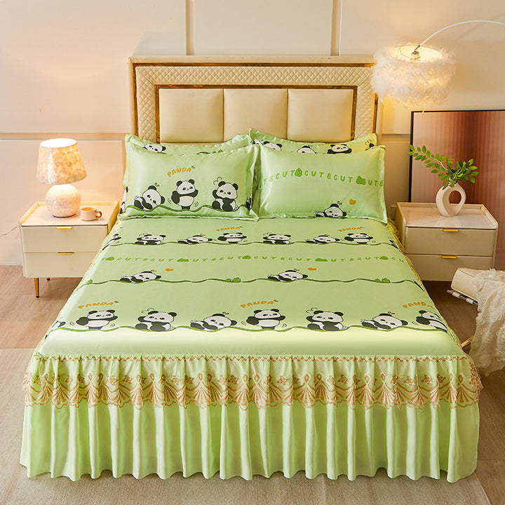 Ladies daybed cover with playful bear motif Stornfield