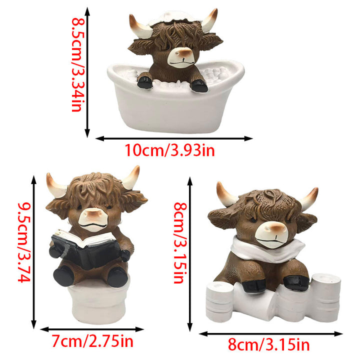 Funny Highland Cattle Decorative Figure Stornfield