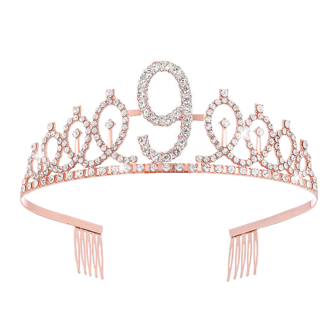 Women's Crystal-Embellished Tiara with Elegant Design Stornfield