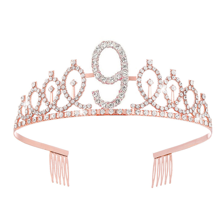 Women's Crystal-Embellished Tiara with Elegant Design Stornfield