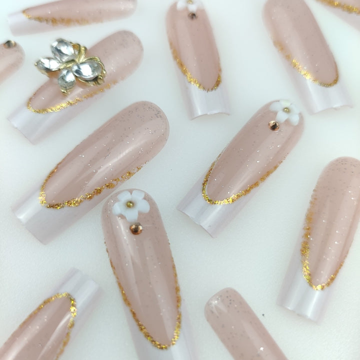 Elegant Long Stiletto Press-On Nail Enhancements Stornfield
