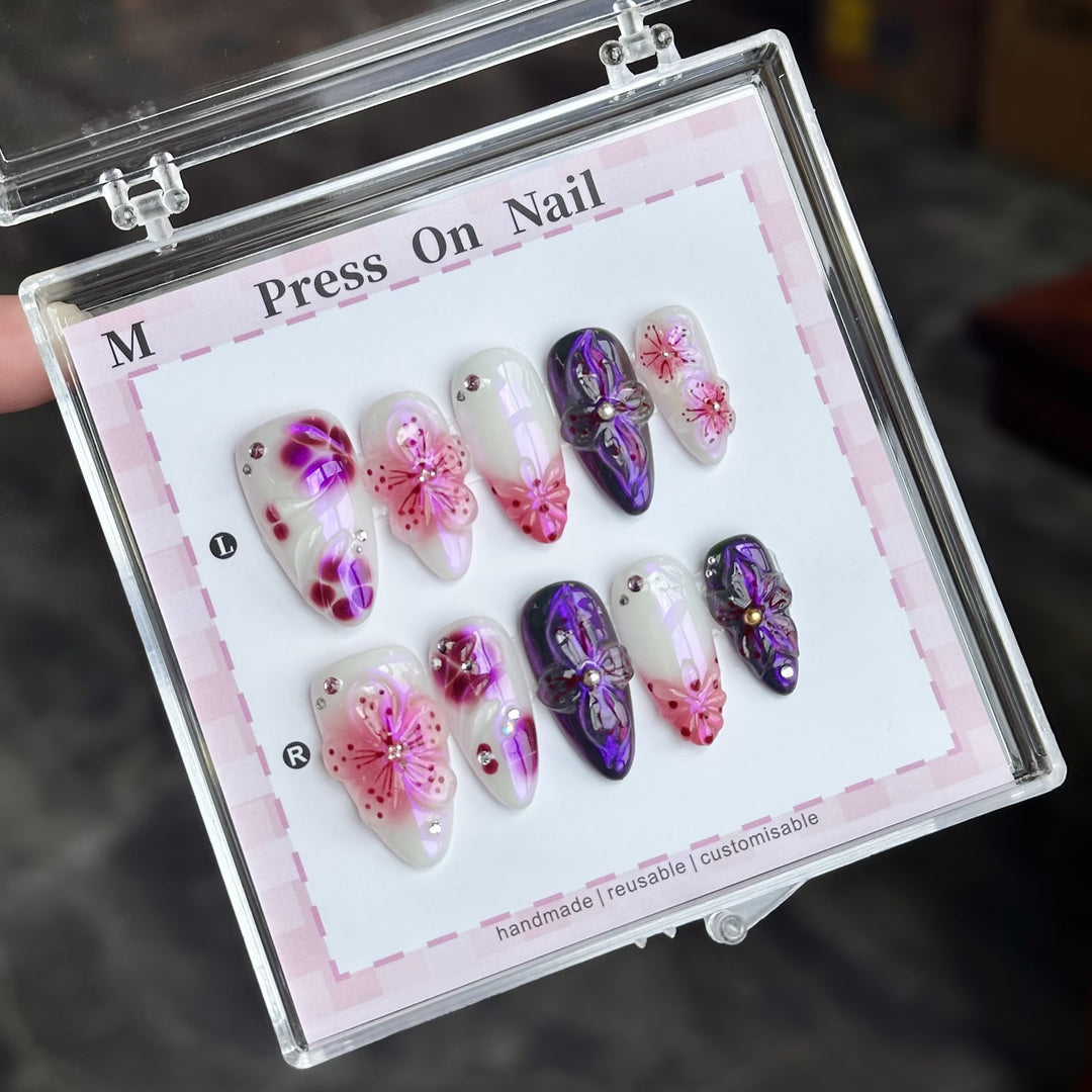 Artistic Reusable Press-On Nail Set
