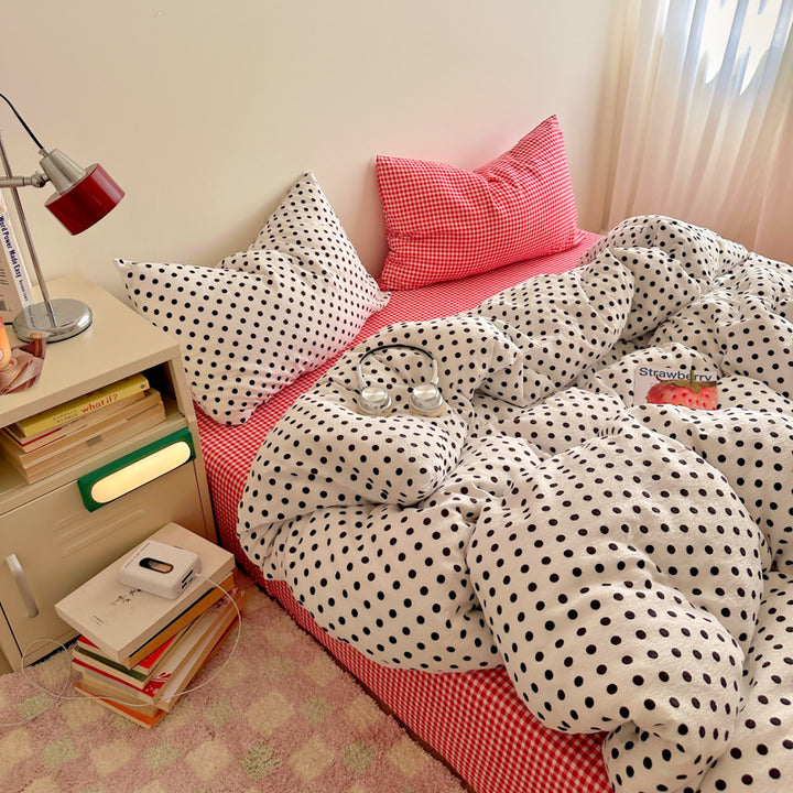 Striped Reversible Comforter Set