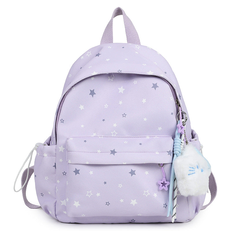 Starry Patterned Plush Backpack Stornfield