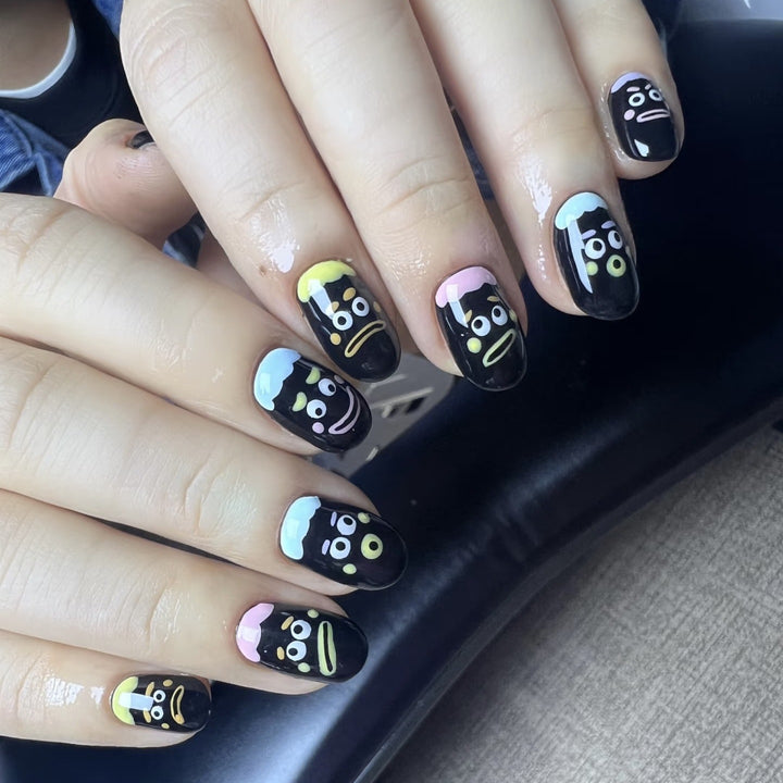 Whimsical Character Press-On Nail Collection