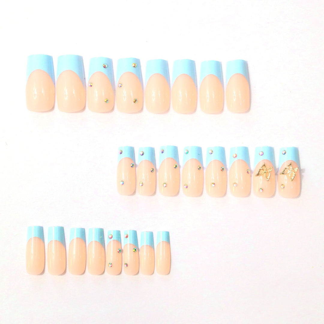 Decorative Long-Length Acrylic Nail Extensions Stornfield