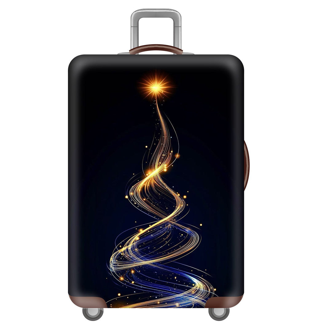 Unisex nano elastic suitcase cover with starry sky city motif, stretch protective cover for trolley luggage Stornfield