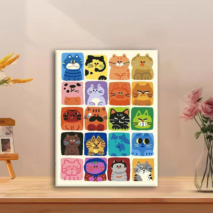 Playful Cat Comic Canvas Art Stornfield