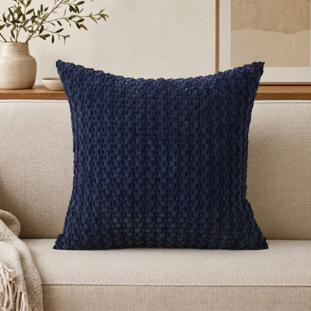 Decorative Textured Chenille Throw Pillow Cover