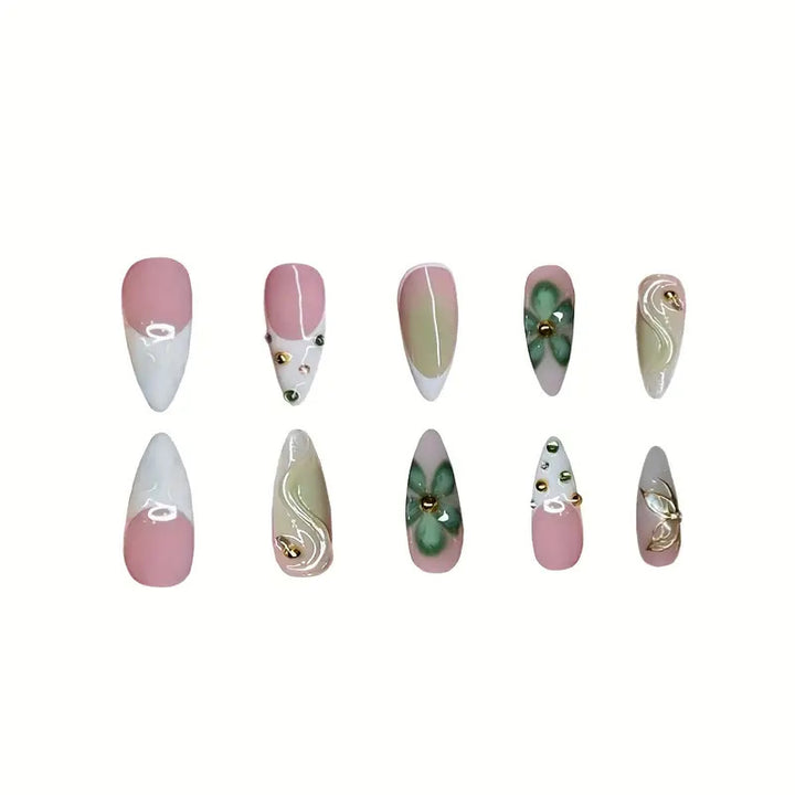 Premium 3D Decorative Press-On Nail Extensions Stornfield