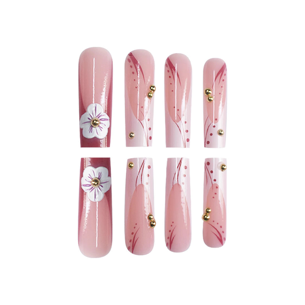 3D Floral Nail Art Enhancements Stornfield