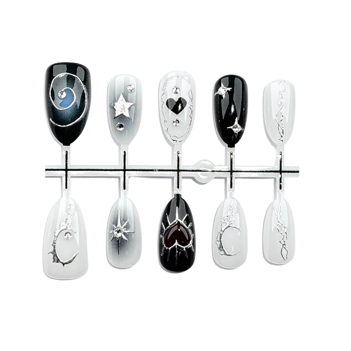Artistic Themed Press-On Nails Collection