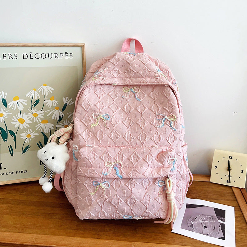Embroidered Quilted Backpack Stornfield
