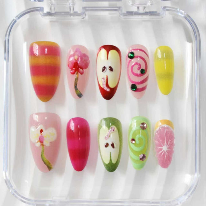 Artistic 3D Fruit Nail Design Stornfield