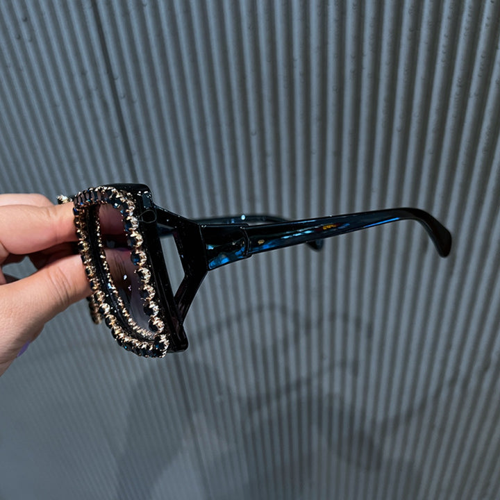 Women's glamorous Quadro sunglasses with rhinestone-adorned frame Stornfield