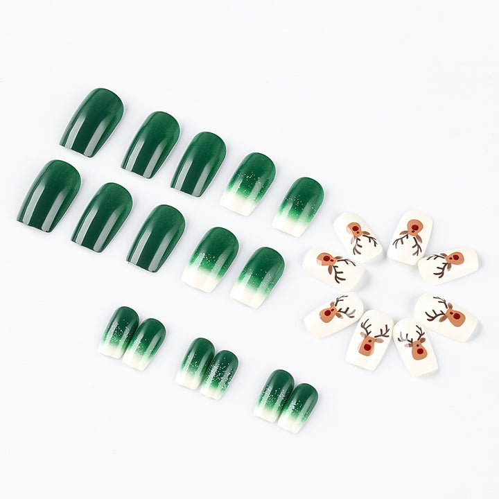 Festive Holiday Themed Press-On Nails Stornfield