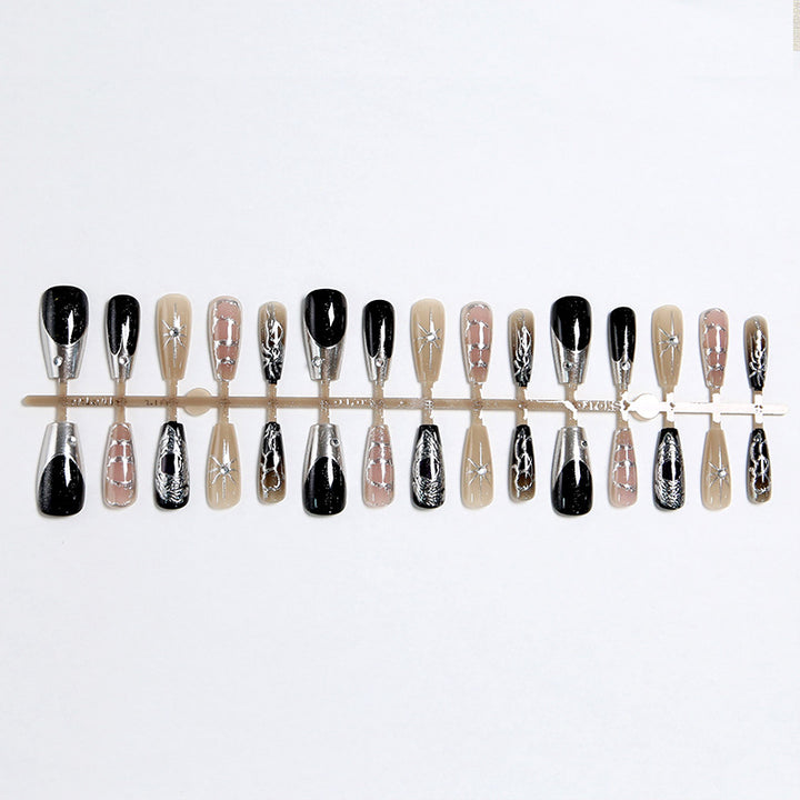 Artful nail tips with elegant patterns Stornfield