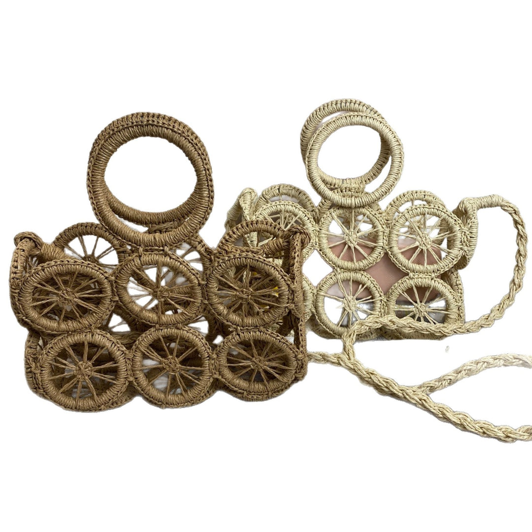 Basket bag with Unique Wheel Design Stornfield
