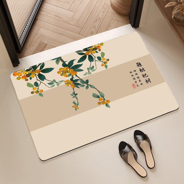 Artistic Floral Bath Mat Stornfield