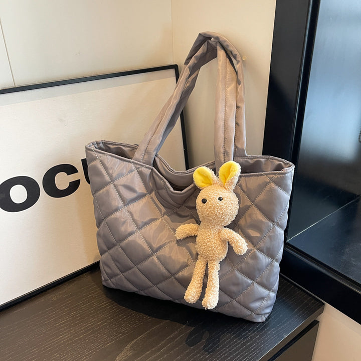 Quilted Soft Tote Bag
