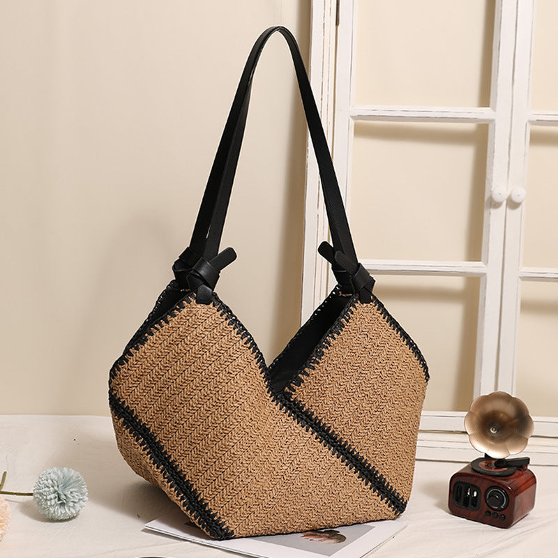 Handmade Boho bag with leather accents Stornfield