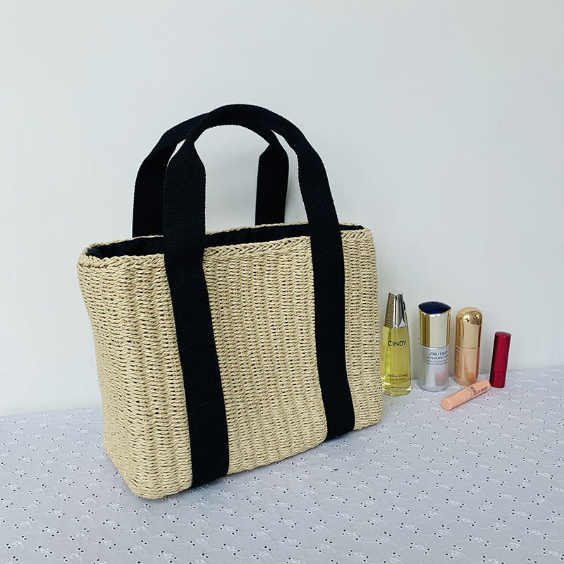 Sustainable basket bag with sturdy carrying handles Stornfield